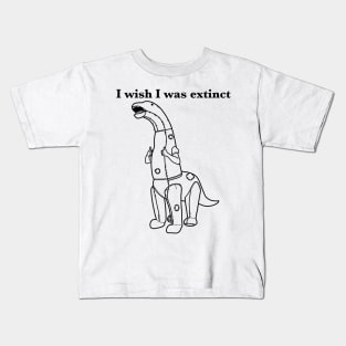 The Sad Dino Costume Kids T-Shirt